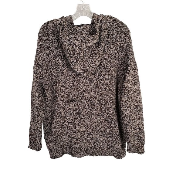 Rock & Republic Sz XL Sweater Hoodie Soft Knit Lace-up Front Pullover Hi Low Hem - Picture 3 of 6